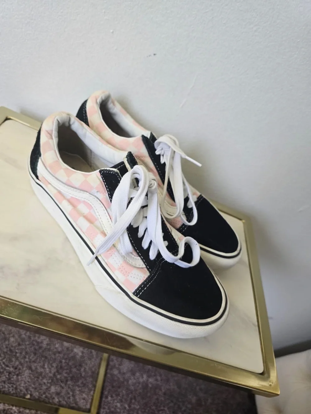 Vans Unisex Checkered Old Skool Platform sneakers US Size W- 8.5 M- 7